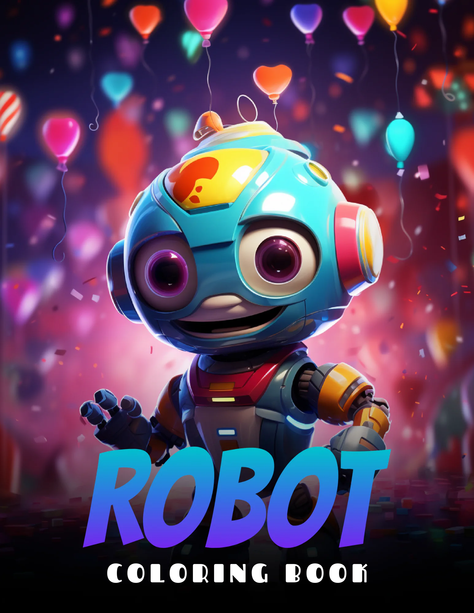 Robot Coloring Book for Kids
