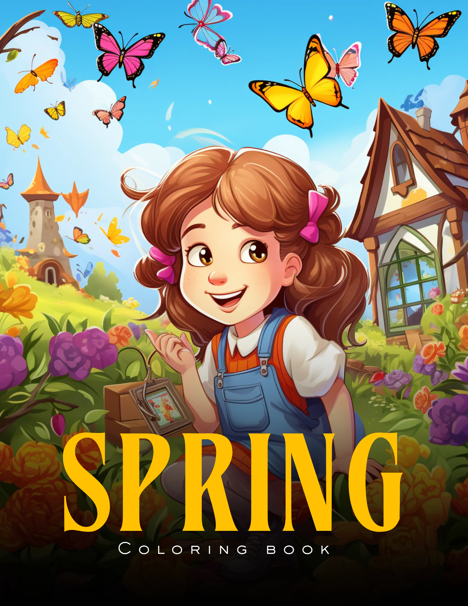 Spring Coloring Book for Kids