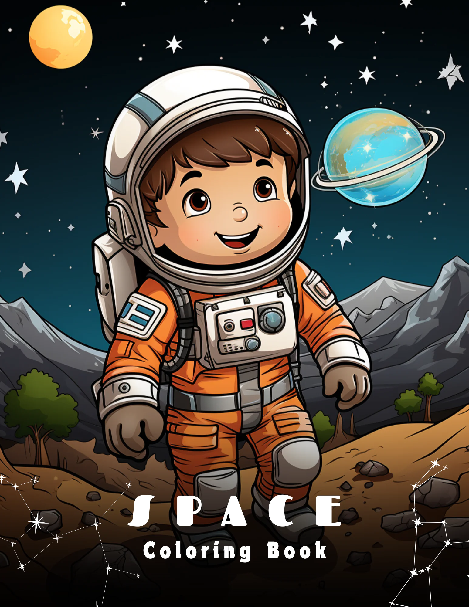 Space Coloring Book for Kids