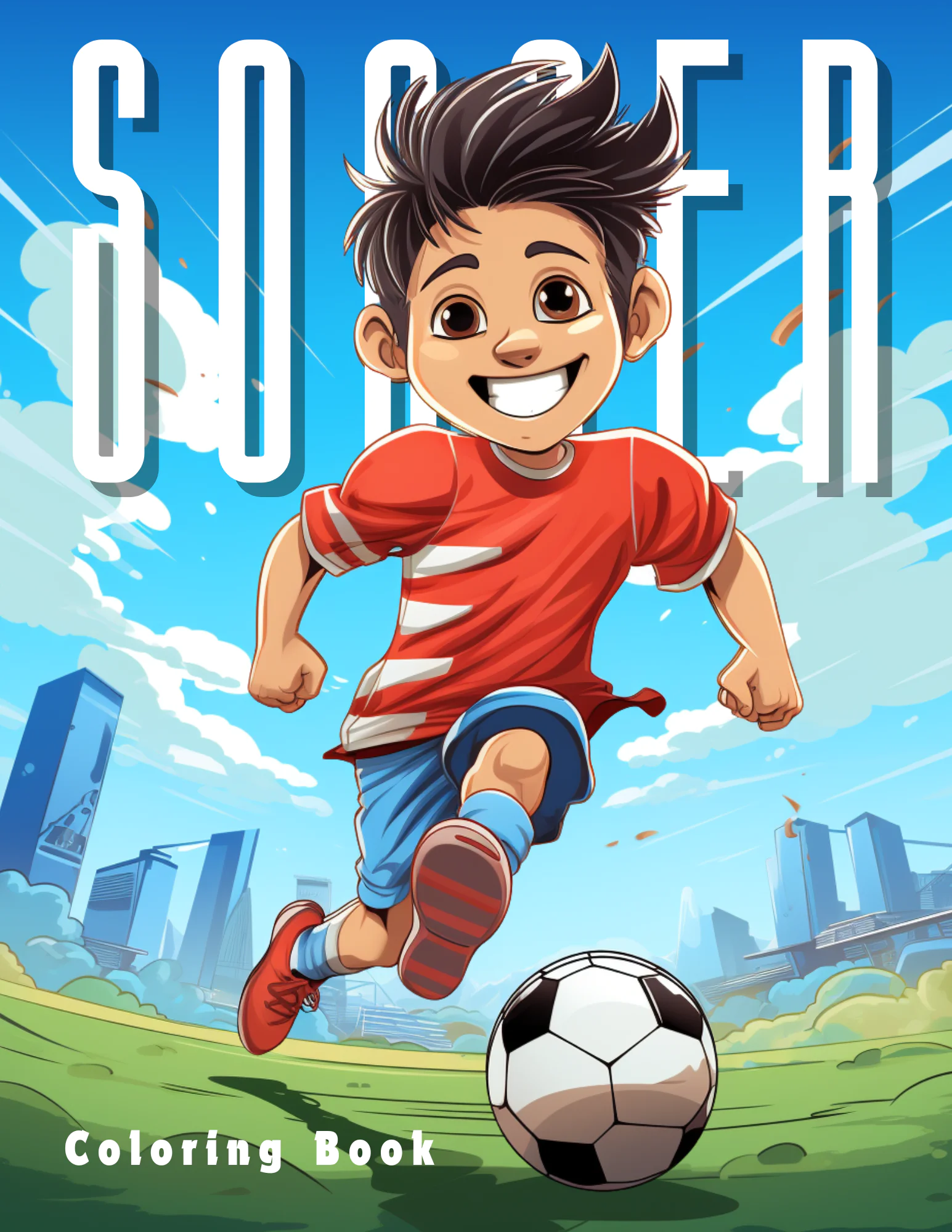 Soccer Coloring Book for Kids
