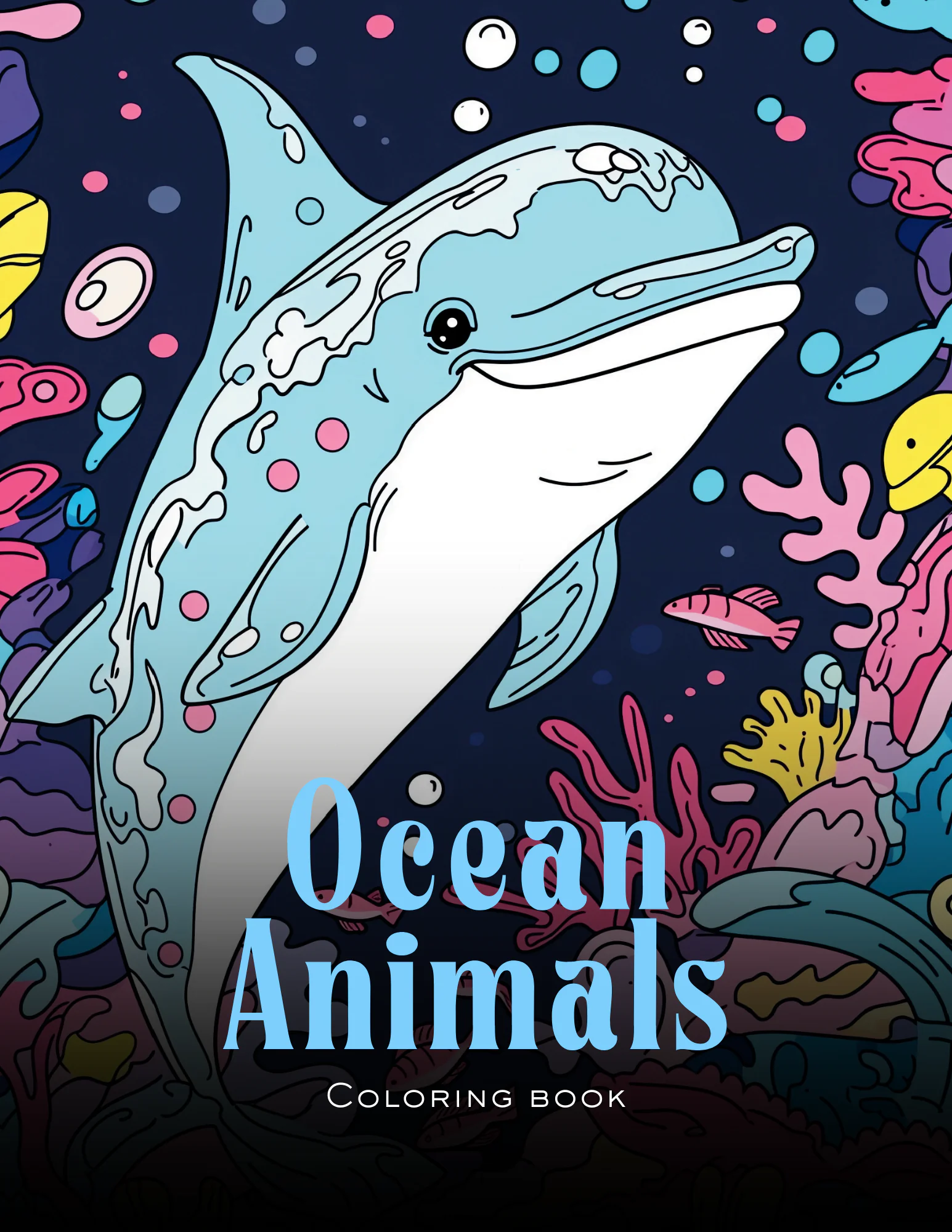 Ocean Animals Coloring Book for Kids