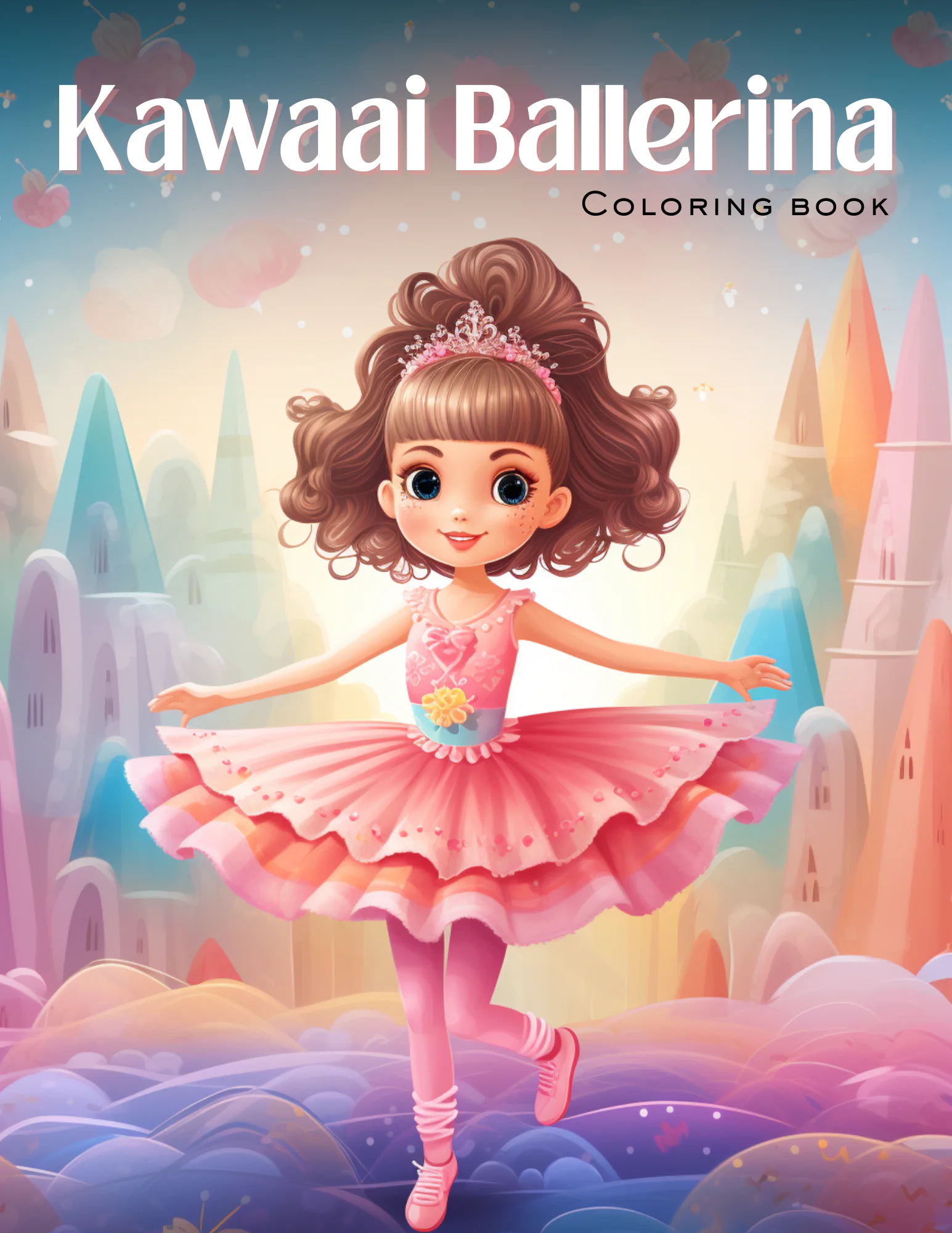 Kawaii Ballerina Coloring Book for Kids