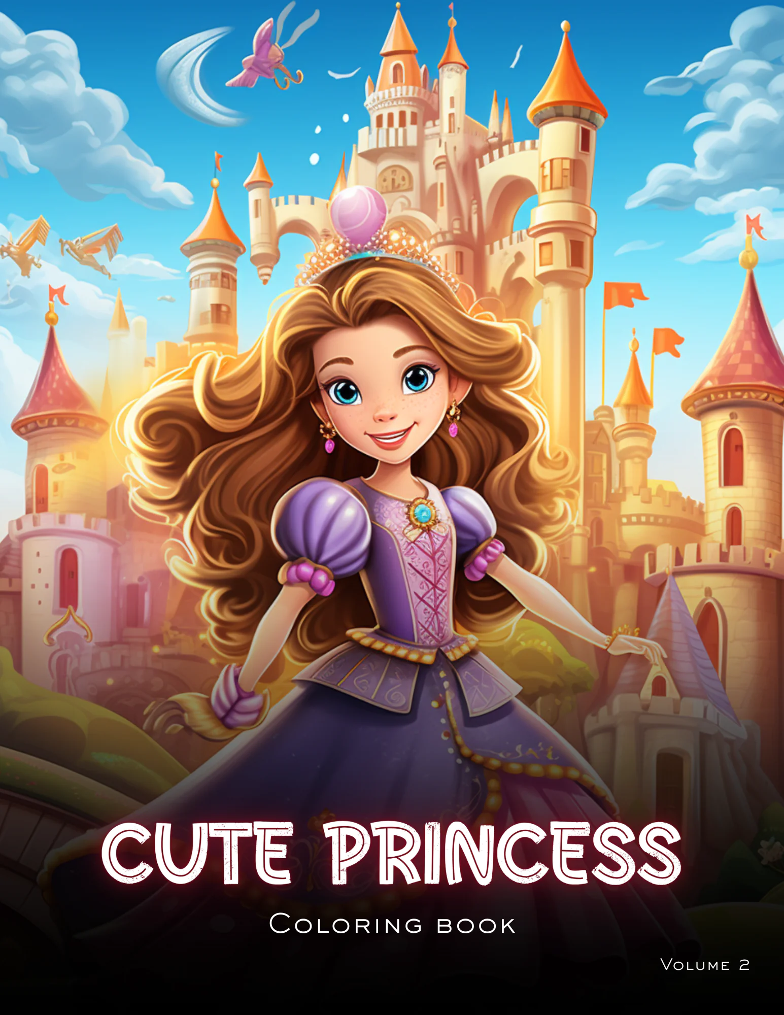 Princess Coloring Book for Kids – Volume 2
