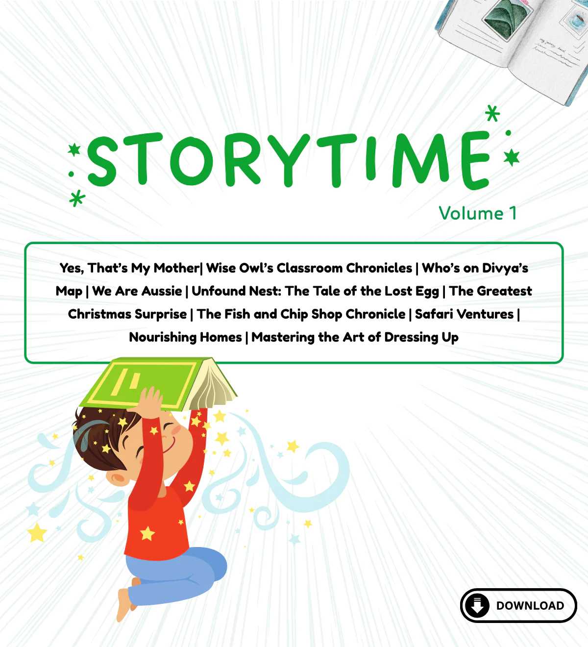 Storytime Treasures: Inspiring Tales for Young Minds – Volume 1