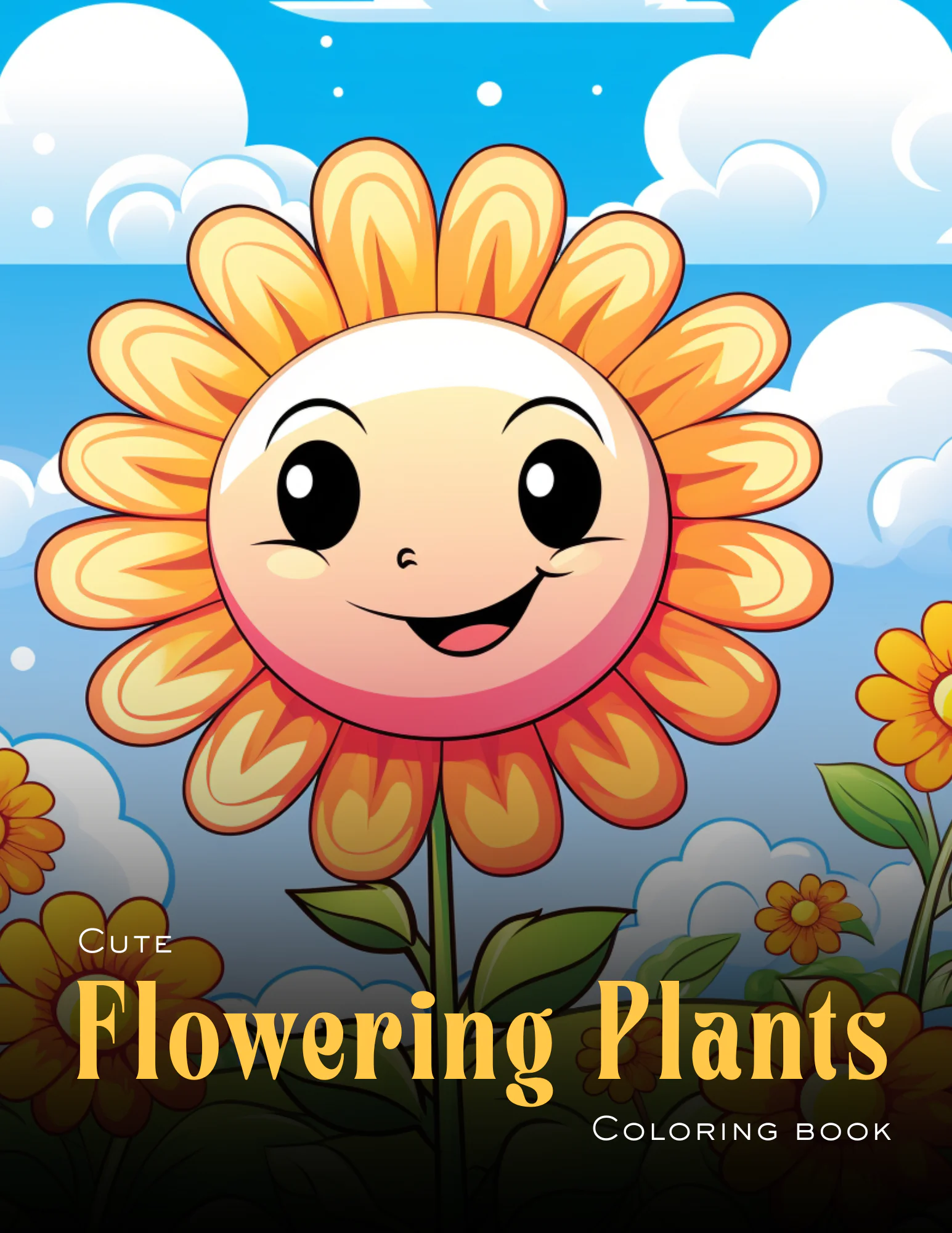 Flowering Plants Coloring Book