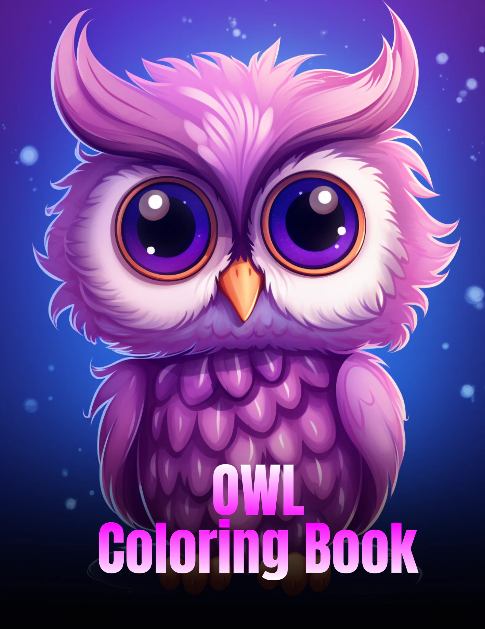 Cute Owl Coloring Book for Kids