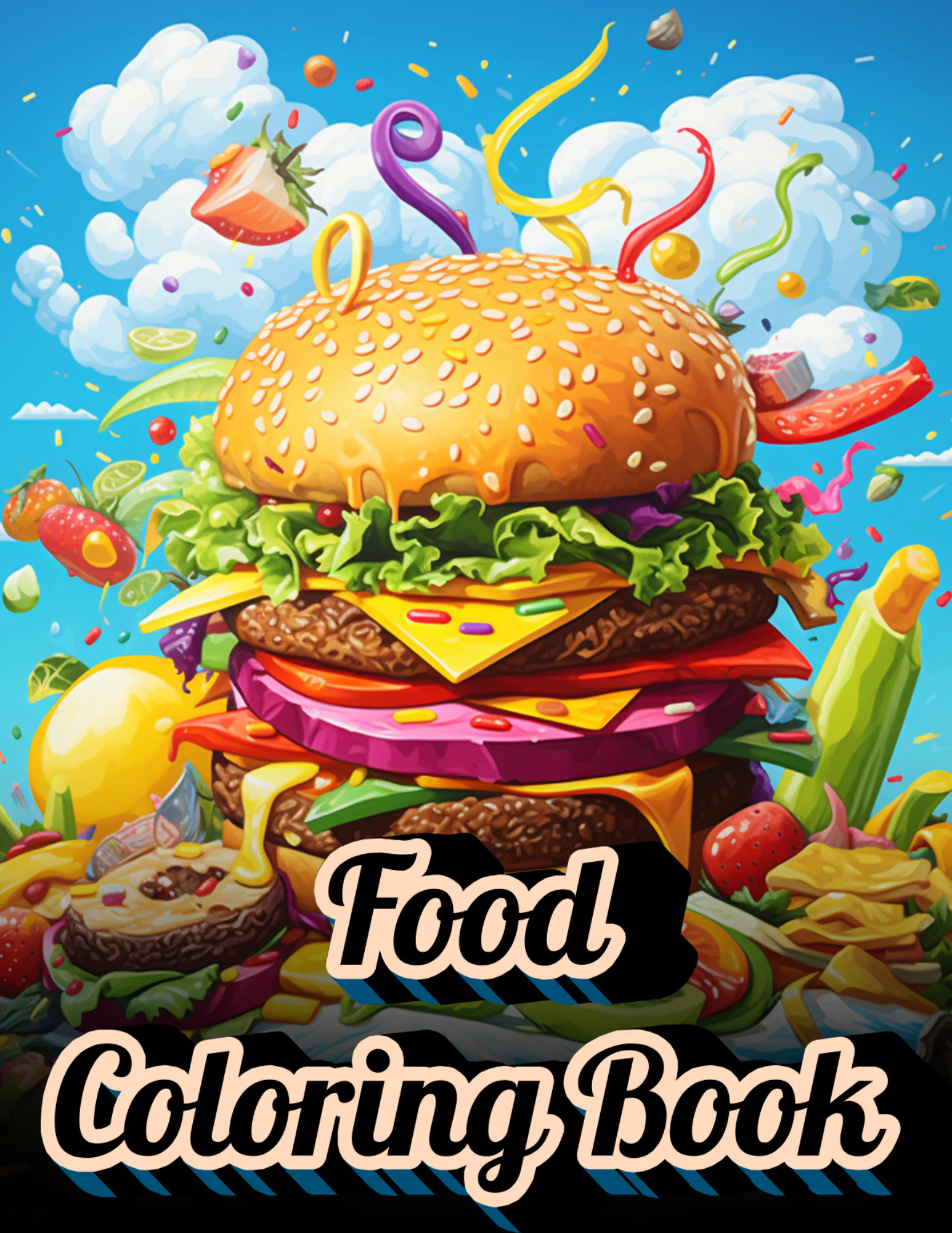 Food Coloring Book for Kids