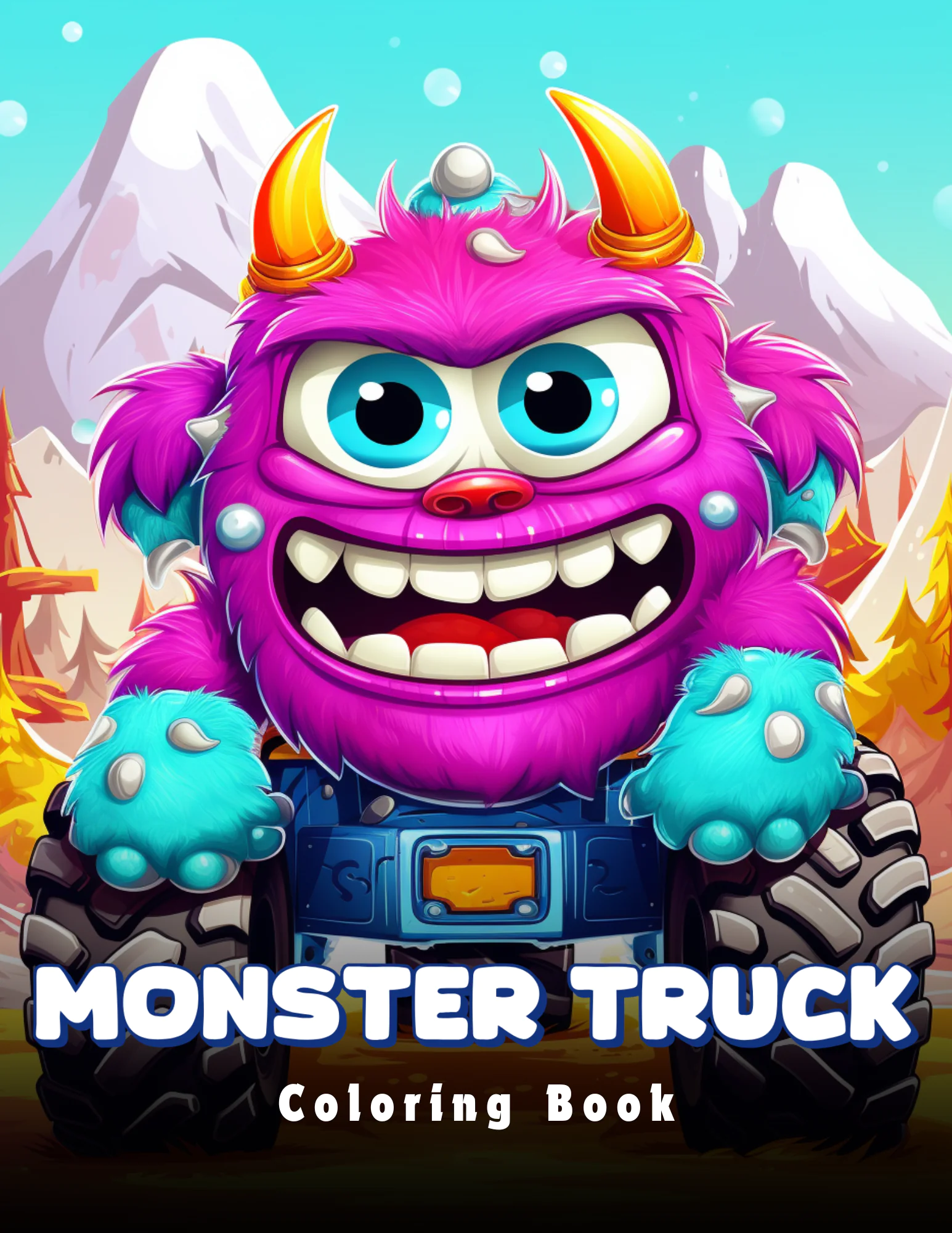 Monster Truck Coloring Book