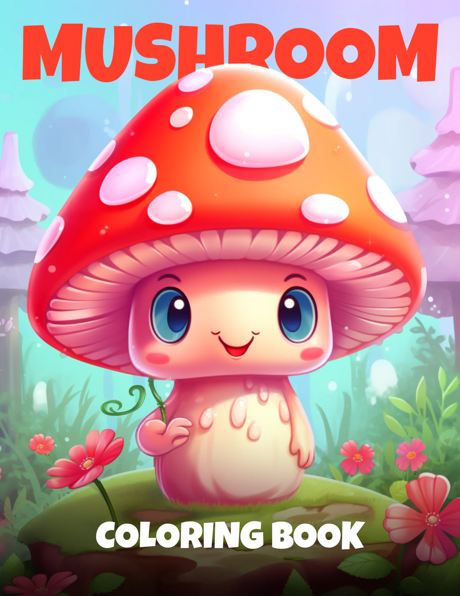 Mushroom Coloring Book for Kids