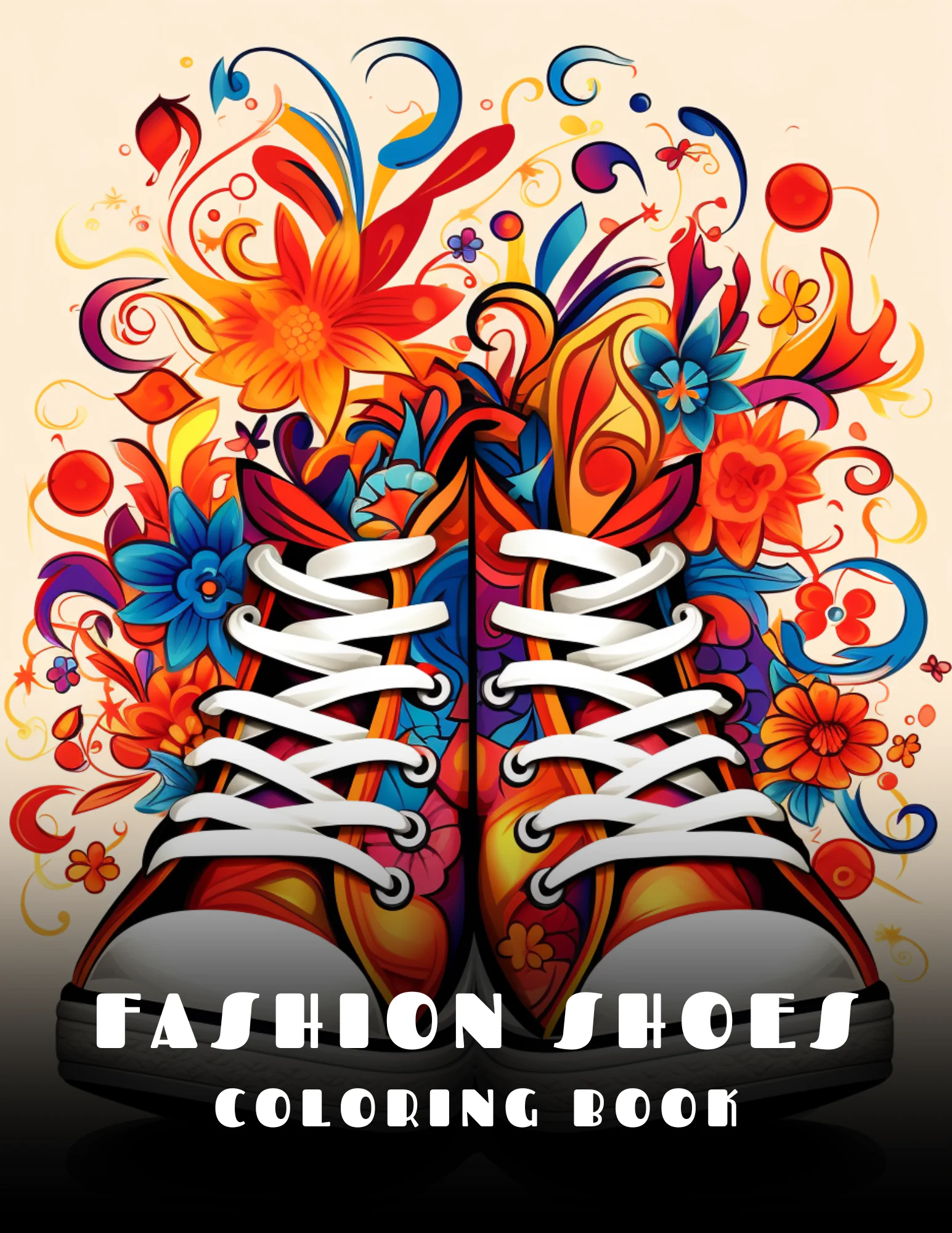 Fashion Shoes Coloring Book for Kids & Teens
