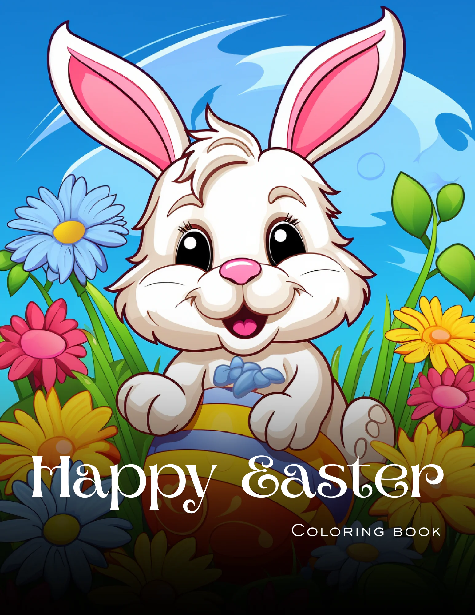 Happy Easter Coloring Book for Kids